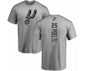 NBA Nike San Antonio Spurs #25 Jakob Poeltl Ash Backer T-Shirt