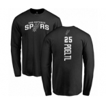 NBA Nike San Antonio Spurs #25 Jakob Poeltl Black Backer Long Sleeve T-Shirt