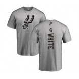 NBA Nike San Antonio Spurs #4 Derrick White Ash Backer T-Shirt