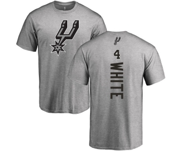 NBA Nike San Antonio Spurs #4 Derrick White Ash Backer T-Shirt