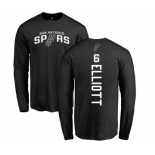 NBA Nike San Antonio Spurs #6 Sean Elliott Black Backer Long Sleeve T-Shirt