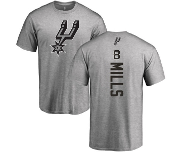 NBA Nike San Antonio Spurs #8 Patty Mills Ash Backer T-Shirt