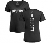 NBA Women's Nike San Antonio Spurs #6 Sean Elliott Black Backer T-Shirt