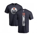 NHL Adidas Edmonton Oilers #13 Mike Cammalleri Navy Blue Backer T-Shirt