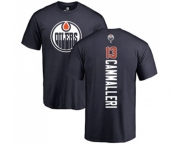 NHL Adidas Edmonton Oilers #13 Mike Cammalleri Navy Blue Backer T-Shirt