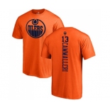 NHL Adidas Edmonton Oilers #13 Mike Cammalleri Orange One Color Backer T-Shirt