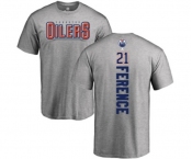 NHL Adidas Edmonton Oilers #21 Andrew Ference Ash Backer T-Shirt