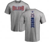 NHL Adidas Edmonton Oilers #25 Darnell Nurse Ash Backer T-Shirt