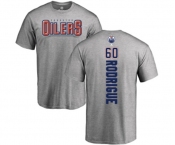 NHL Adidas Edmonton Oilers #60 Olivier Rodrigue Ash Backer T-Shirt