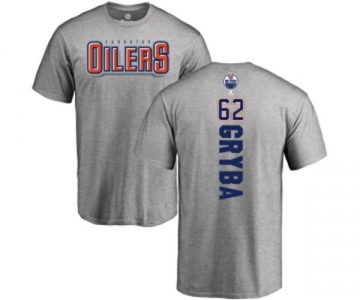 NHL Adidas Edmonton Oilers #62 Eric Gryba Ash Backer T-Shirt