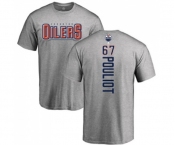 NHL Adidas Edmonton Oilers #67 Benoit Pouliot Ash Backer T-Shirt