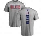 NHL Adidas Edmonton Oilers #94 Ryan Smyth Ash Backer T-Shirt