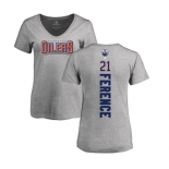 NHL Women Adidas Edmonton Oilers #21 Andrew Ference Ash Backer T-Shirt