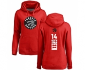 NBA Women's Nike Toronto Raptors #14 Danny Green Red Backer Pullover Hoodie