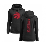 NBA Women's Nike Toronto Raptors #15 Vince Carter Black One Color Backer Pullover Hoodie