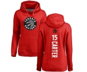 NBA Women's Nike Toronto Raptors #15 Vince Carter Red Backer Pullover Hoodie