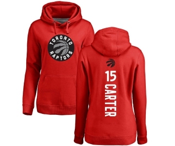 NBA Women's Nike Toronto Raptors #15 Vince Carter Red Backer Pullover Hoodie