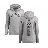 NBA Women's Nike Toronto Raptors #22 Malachi Richardson Ash Backer Pullover Hoodie