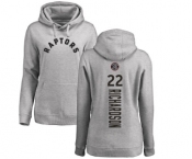 NBA Women's Nike Toronto Raptors #22 Malachi Richardson Ash Backer Pullover Hoodie