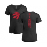 NBA Women's Nike Toronto Raptors #1 Tracy Mcgrady Black One Color Backer Slim-Fit V-Neck T-Shirt