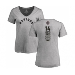 NBA Women's Nike Toronto Raptors #14 Danny Green Ash Backer T-Shirt