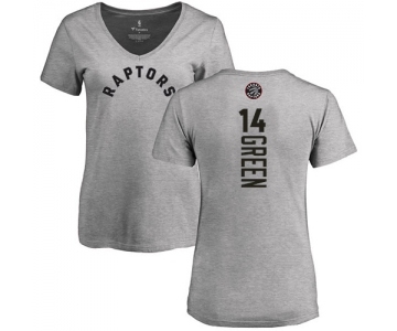 NBA Women's Nike Toronto Raptors #14 Danny Green Ash Backer T-Shirt