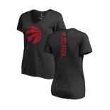 NBA Women's Nike Toronto Raptors #14 Danny Green Black One Color Backer Slim-Fit V-Neck T-Shirt