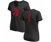 NBA Women's Nike Toronto Raptors #14 Danny Green Black One Color Backer Slim-Fit V-Neck T-Shirt