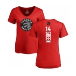 NBA Women's Nike Toronto Raptors #14 Danny Green Red Backer T-Shirt