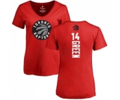 NBA Women's Nike Toronto Raptors #14 Danny Green Red Backer T-Shirt