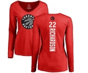 NBA Women's Nike Toronto Raptors #22 Malachi Richardson Red Backer Long Sleeve T-Shirt