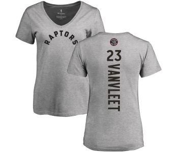 NBA Women's Nike Toronto Raptors #23 Fred VanVleet Ash Backer T-Shirt