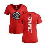 NBA Women's Nike Toronto Raptors #23 Fred VanVleet Red Backer T-Shirt