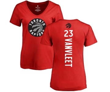 NBA Women's Nike Toronto Raptors #23 Fred VanVleet Red Backer T-Shirt