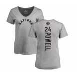 NBA Women's Nike Toronto Raptors #24 Norman Powell Ash Backer T-Shirt