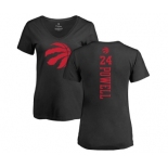 NBA Women's Nike Toronto Raptors #24 Norman Powell Black One Color Backer Slim-Fit V-Neck T-Shirt