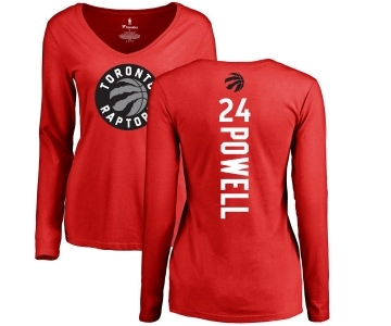 NBA Women's Nike Toronto Raptors #24 Norman Powell Red Backer Long Sleeve T-Shirt