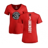 NBA Women's Nike Toronto Raptors #3 OG Anunoby Red Backer T-Shirt