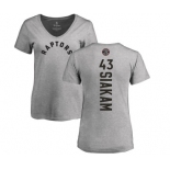 NBA Women's Nike Toronto Raptors #43 Pascal Siakam Ash Backer T-Shirt