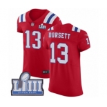 Men's Nike New England Patriots #13 Phillip Dorsett Red Alternate Vapor Untouchable Elite Player Super Bowl LIII Bound NFL Jersey