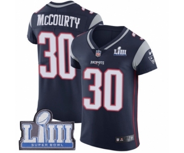 Men's Nike New England Patriots #30 Jason McCourty Navy Blue Team Color Vapor Untouchable Elite Player Super Bowl LIII Bound NFL Jersey