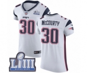 Men's Nike New England Patriots #30 Jason McCourty White Vapor Untouchable Elite Player Super Bowl LIII Bound NFL Jersey