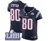 Men's Nike New England Patriots #80 Irving Fryar Navy Blue Team Color Vapor Untouchable Elite Player Super Bowl LIII Bound NFL Jersey