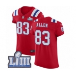 Men's Nike New England Patriots #83 Dwayne Allen Red Alternate Vapor Untouchable Elite Player Super Bowl LIII Bound NFL Jersey