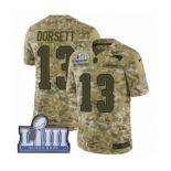 Men's Nike New England Patriots #13 Phillip Dorsett Limited Camo 2018 Salute to Service Super Bowl LIII Bound NFL Jersey