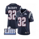 Men's Nike New England Patriots #32 Devin McCourty Navy Blue Team Color Vapor Untouchable Limited Player Super Bowl LIII Bound NFL Jersey