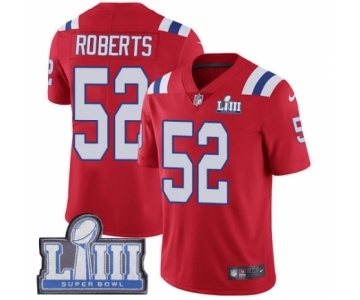 Men's Nike New England Patriots #52 Elandon Roberts Red Alternate Vapor Untouchable Limited Player Super Bowl LIII Bound NFL Jersey