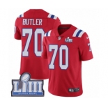 Men's Nike New England Patriots #70 Adam Butler Red Alternate Vapor Untouchable Limited Player Super Bowl LIII Bound NFL Jersey