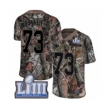 Men's Nike New England Patriots #73 John Hannah Camo Rush Realtree Limited Super Bowl LIII Bound NFL Jersey