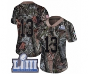 Women's Nike New England Patriots #13 Phillip Dorsett Camo Rush Realtree Limited Super Bowl LIII Bound NFL Jersey